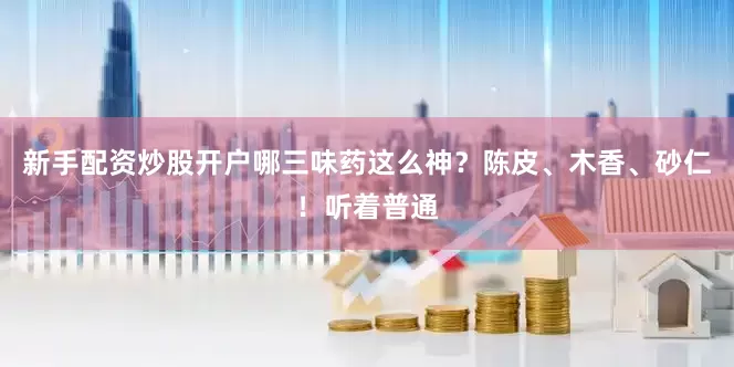 新手配资炒股开户哪三味药这么神？陈皮、木香、砂仁！听着普通